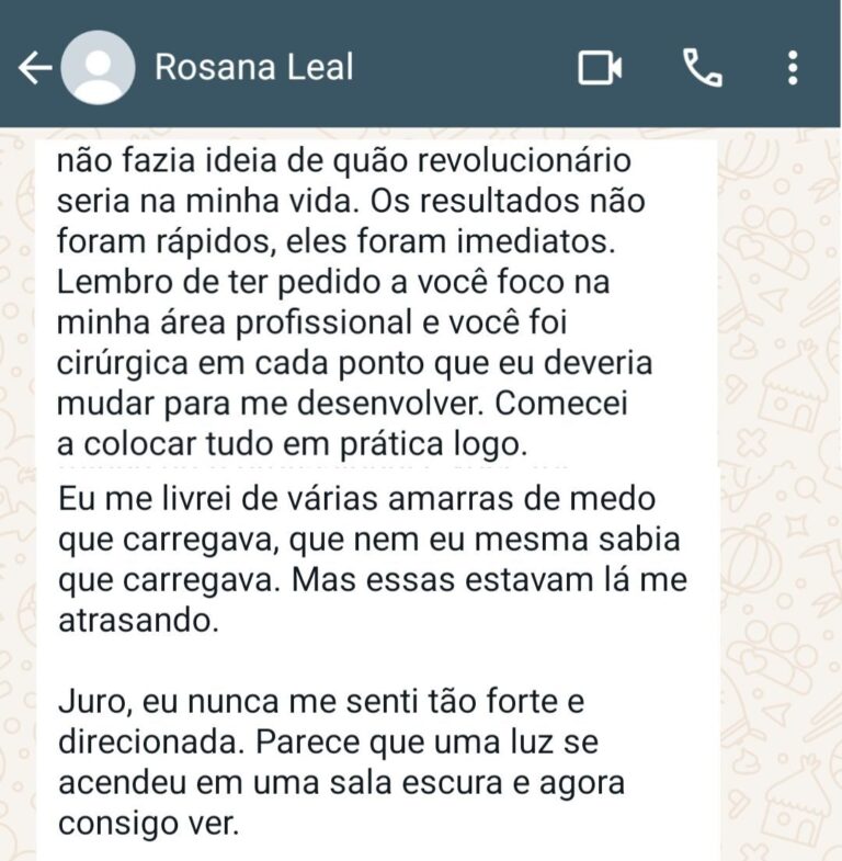 Depoimento Rosana